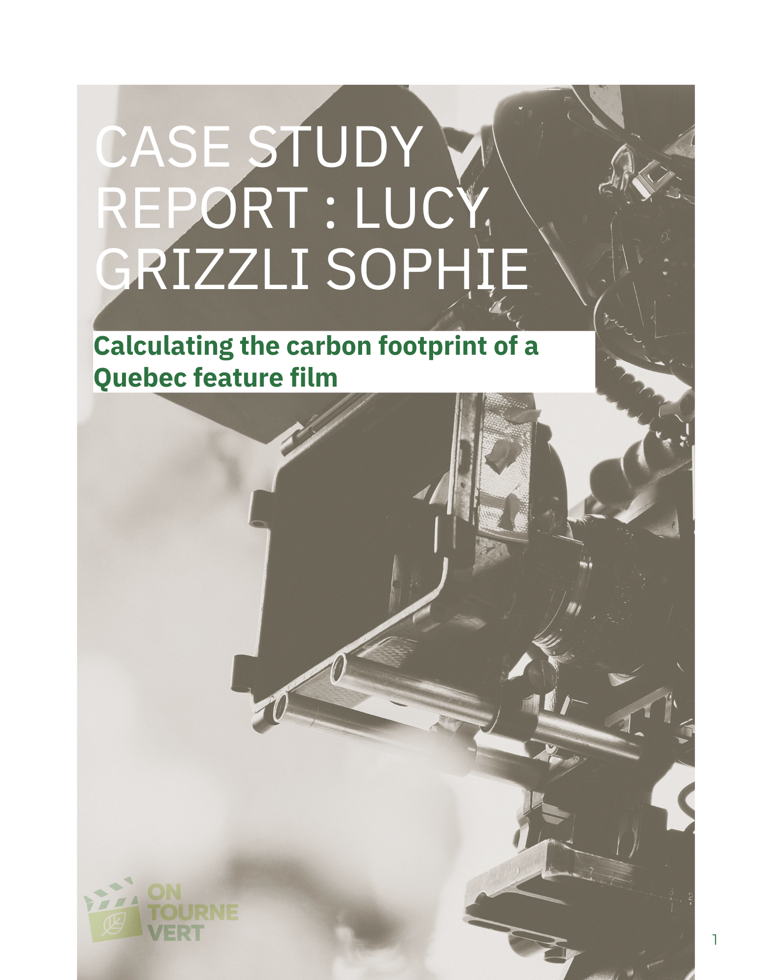 couverture - rapport étude Lucy Grizzli Sophie - ENG